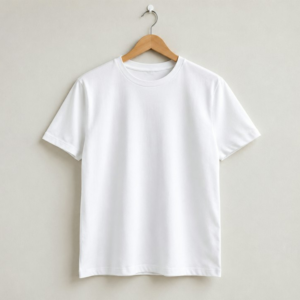Blank white T-shirt sample mockup