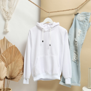 White hoodie reference photograph